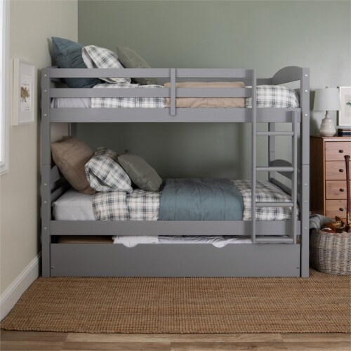 Walker edison solid wood twin trundle bed discount