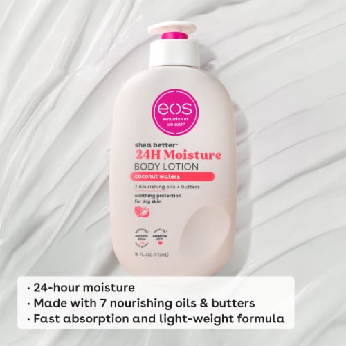 EOS Shea Better™ Coconut Waters Body Lotion Perspective: left