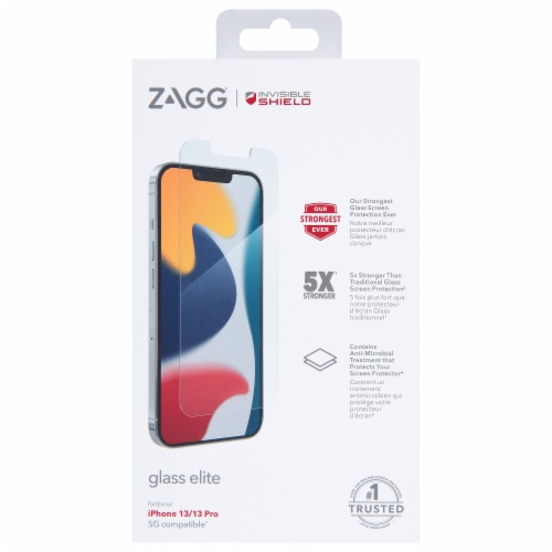 InvisibleShield Elite Glass Screen Protector - Apple iPhone 13/13 Pro Perspective: left
