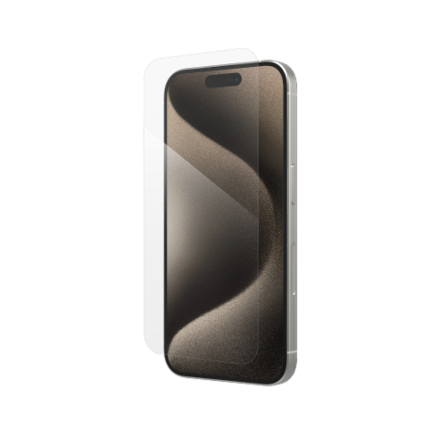 Invisibleshield® Glass Elite iPhone 15 Pro Screen Protector Perspective: left