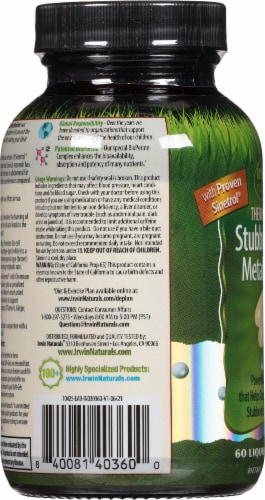 Irwin Naturals Thermo Burn Stubborn Fat Metabolizer Perspective: left