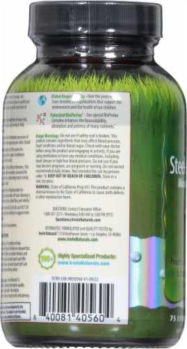 Irwin Naturals® Next-Level Steel-Libido® X2 Soft Gels Perspective: left