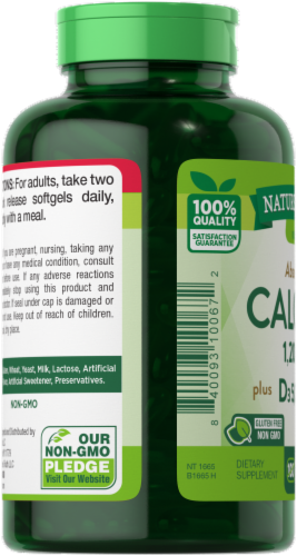 Nature's Truth Absorbable Calcium plus D3 Quick Release Softgels Perspective: left