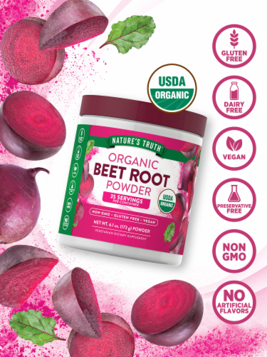 Nature's Truth Beet Root Powder Complex 6.1 oz Perspective: left