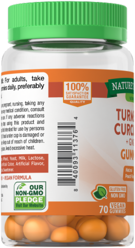 Nature's Truth® Tumeric Curcumin + Ginger Gummies Perspective: left