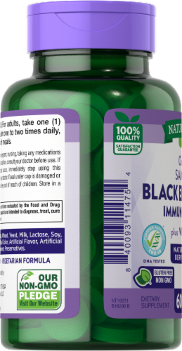 Nature's Truth® Immune Complex Elderberry + Vitamin C Chewable Tablets Perspective: left