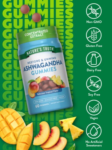 Nature's Truth Ashwagandha Gummies Perspective: left