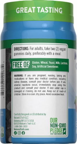 Nature's Truth Magnesium Glycinate 60 Gummies Perspective: left
