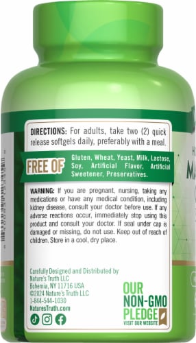 Magnesium Citrate 60 Softgels Perspective: left