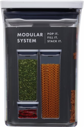 Softworks® Short Small Square Pop Container Perspective: left