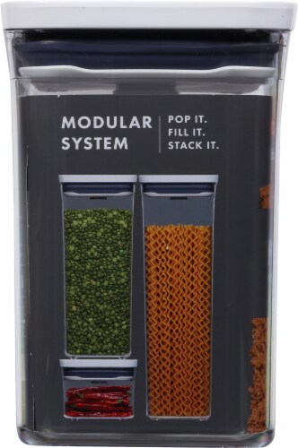 Softworks® Short Small Square Pop Container Perspective: left