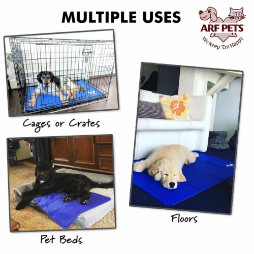Arf Pets Dog Cooling Mat Durable Non Toxic Gel Dog Bed Mat for Kennels Crates Beds 31 x 37 Mariano s