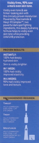 RoC® Multi Correxion® Even Tone + Lift 5-in-1 Daily Moisturizer with SPF 30 Perspective: left
