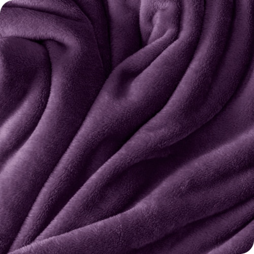 Plum fleece throw outlet