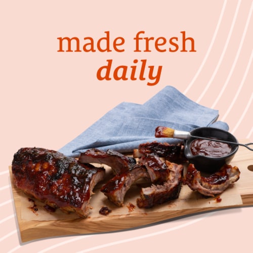 Home Chef Cold St. Louis Style BBQ Full Slab Ribs Perspective: left