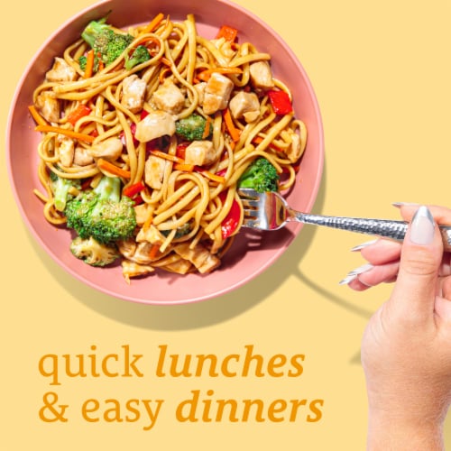 Home Chef Restaurant Style Heat And Eat Chicken and Noodles Perspective: left