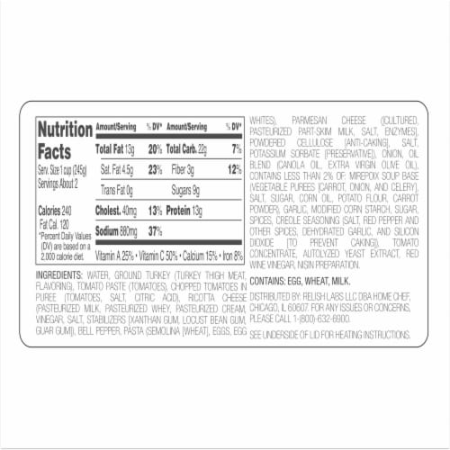 Home Chef Lasagna-Styled Soup with Ground Turkey Perspective: left