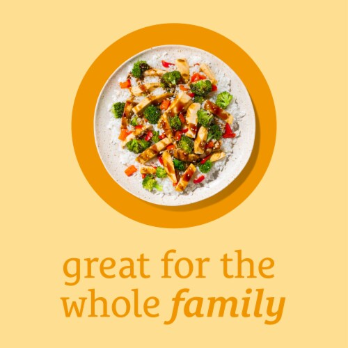Home Chef Heat & Eat Family Meals Chicken and Broccoli with Teriyaki Sauce Perspective: left