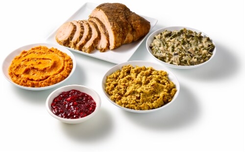 Home Chef Holiday Boneless Turkey Dinner Meal Kit with Cornbread Stuffing Perspective: left