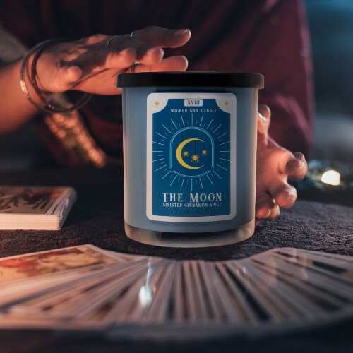 House of Velas™ Halloween Jar Candle The Moon Perspective: left