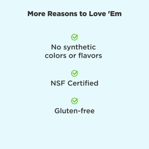 Olly® Hello Happy Gummy Worms Dietary Supplement Perspective: left