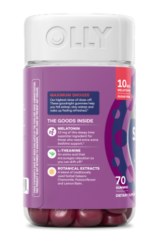 Olly® Maximum Strength Sleep - Strawberry Sunset Perspective: left