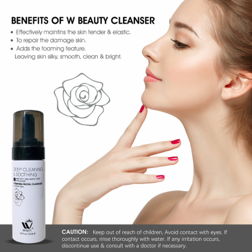 W Beauty FoamingCleanser Cleanser with Rose Extract Non