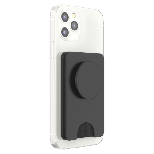 PopSockets PopWallet Plus for Apple MagSafe - Black Perspective: left