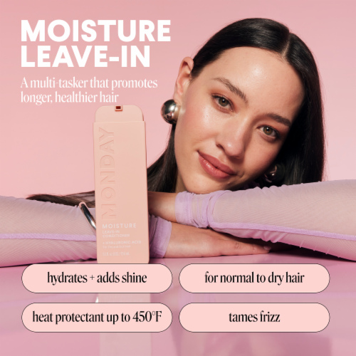 MONDAY Haircare Moisture Leave-In Conditioner Perspective: left