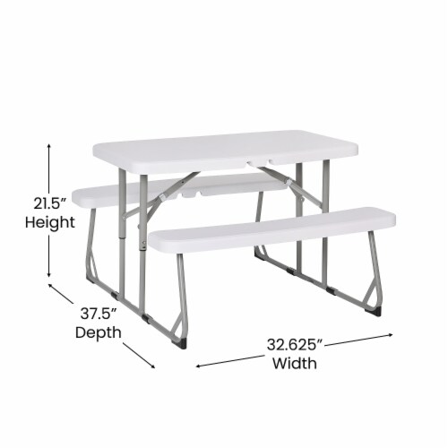 Kids white folding table outlet