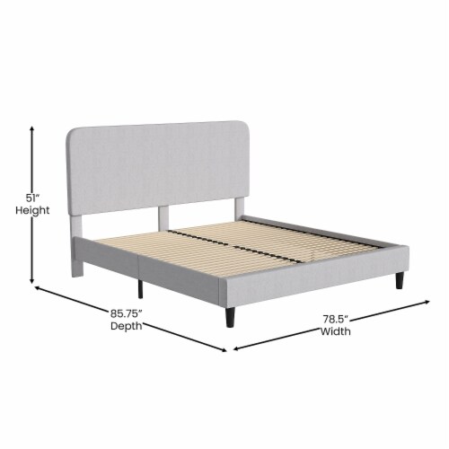 Flash Furniture Addison Upholstered Platform Bed King