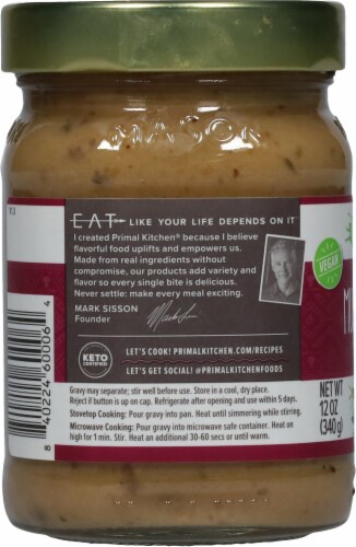 Primal Kitchen® No Dairy Mushroom Gravy Perspective: left