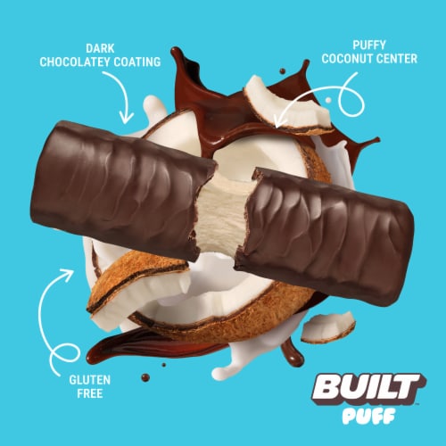 Built® Puff Coconut Protein Bar Perspective: left