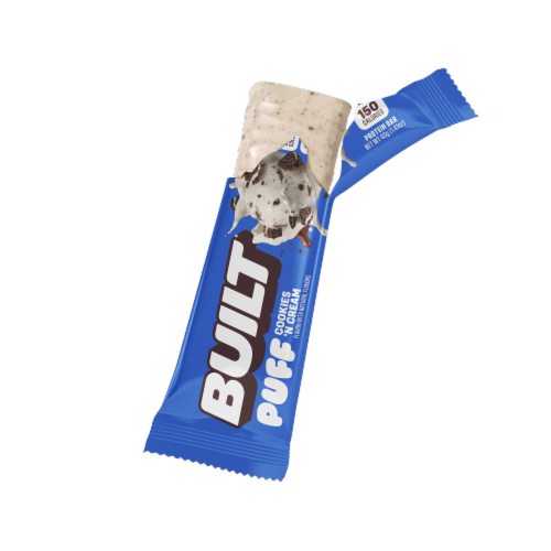 Built™ Puff Cookies 'N Cream Protein Bar Perspective: left