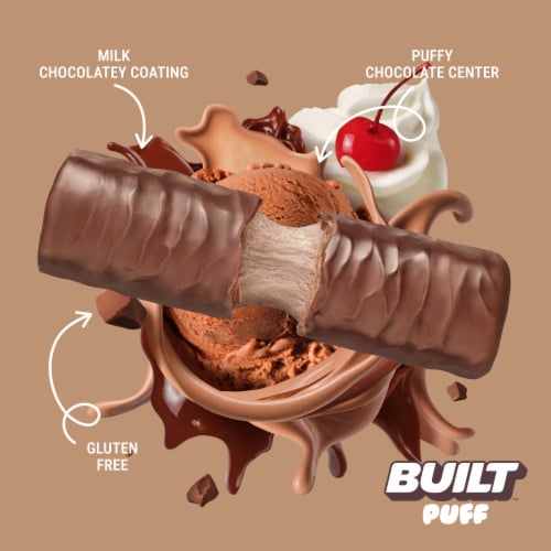 Built™ Chocolate Milkshake Puff Protein Bar Perspective: left