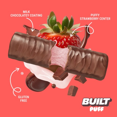 Built™ Strawberries N' Cream Puff Protein Bar Perspective: left