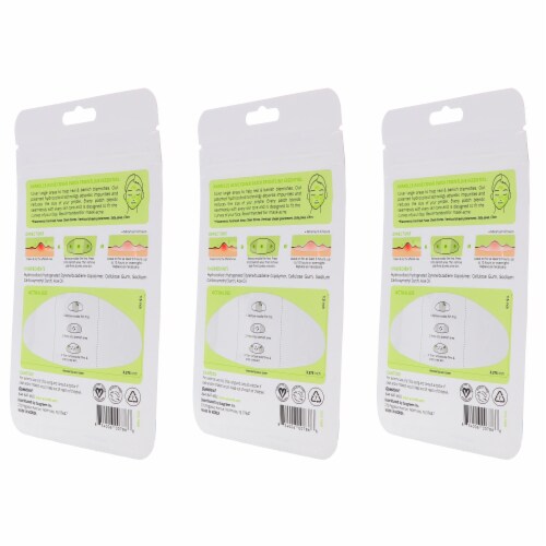 Avarelle Acne Cover Pimple Patch Frontline Essential 8 Oval Patches 3 Pack Perspective: left
