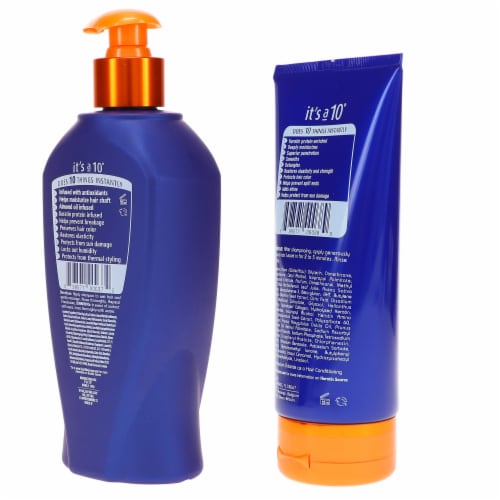 It's a 10 Miracle Shampoo Plus Keratin 10 oz & Miracle Deep Conditioner Plus Keratin 5 oz Com Perspective: left