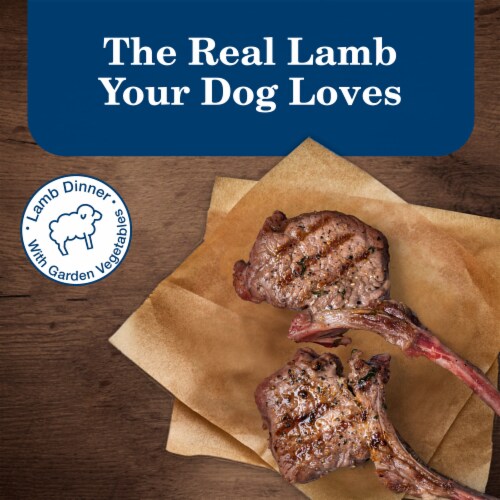 Blue Buffalo Homestyle Natural Adult Wet Dog Food Lamb & Garden Vegetables Perspective: left