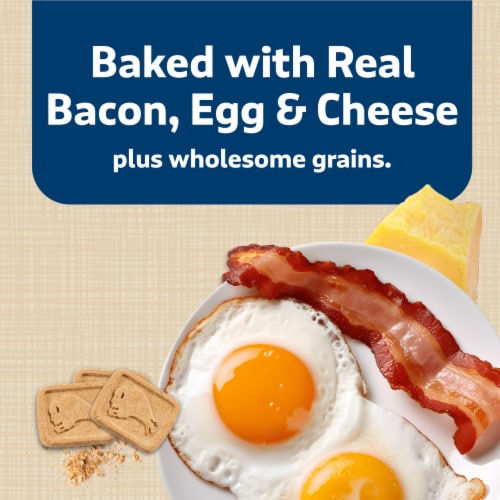 Blue Buffalo Health Bars Natural Bacon Egg & Cheese Crunch Dog Treats Biscuits Perspective: left