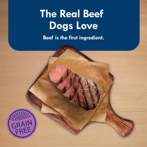 Blue Buffalo Delights Small Breed Natural Paté Wet Dog Food Top Sirloin Perspective: left