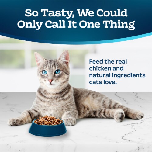 Blue Buffalo Tastefuls Weight Control Natural Chicken and Brown Rice Recipe Adult Dry Cat Food Perspective: left