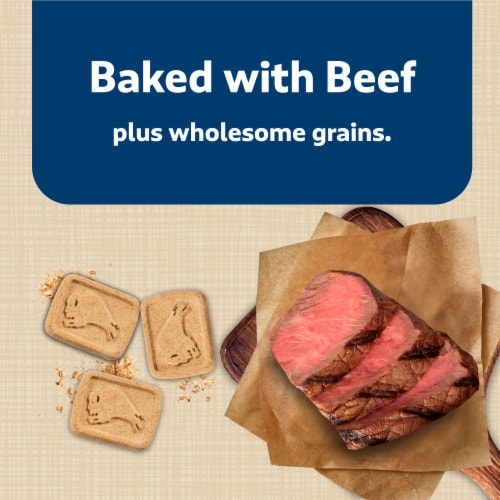 Blue Buffalo Health Bars™ Beef Natural Biscuit Dog Treats Perspective: left