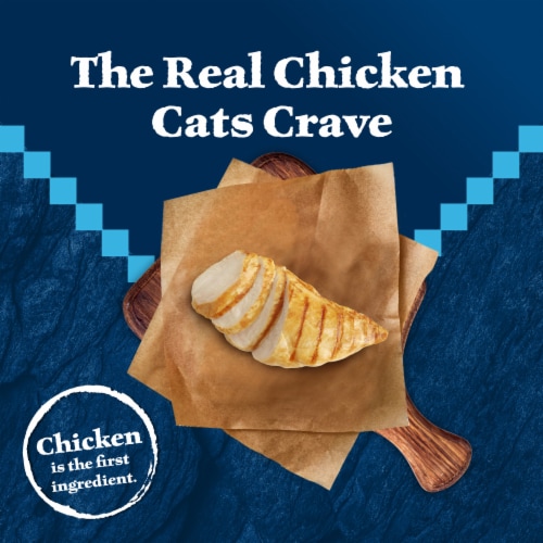 Blue Buffalo Wilderness High-Protein Grain-Free Adult Dry Cat Food Chicken Perspective: left