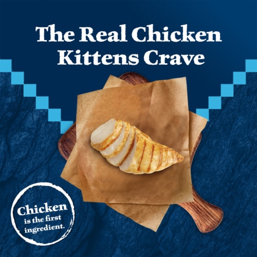 Blue Buffalo Wilderness Kitten High-Protein Grain-Free Dry Cat Food Chicken Perspective: left