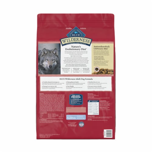 Blue Buffalo Wilderness High Protein Natural Salmon Adult Dry Dog Food Perspective: left