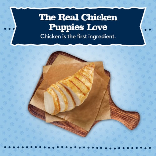 Blue Buffalo Baby BLUE Soft Biscuits Natural Chicken & Carrots Puppy Dog Treats Perspective: left