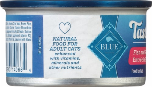 Blue Buffalo Tastefuls™ Flaked Fish and Shrimp in Gravy Wet Cat Food Perspective: left