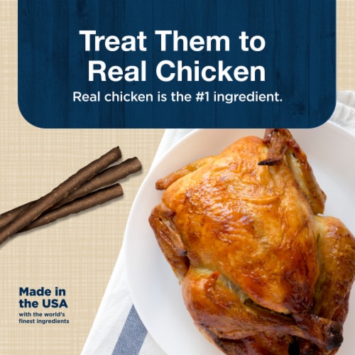 Blue Buffalo Stix Natural Soft Moist Chicken Dog Treats Perspective: left