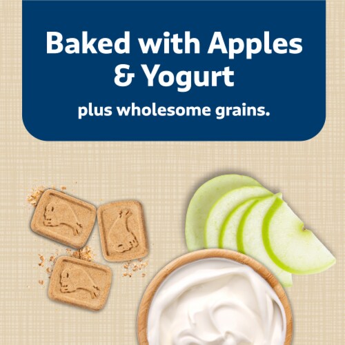 Blue Buffalo Health Bars Natural Apples & Yogurt Crunchy Dog Treat Biscuits Perspective: left